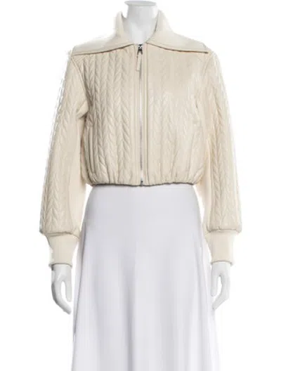Pre-owned Simkhai Bomber Jacket In Neutrals