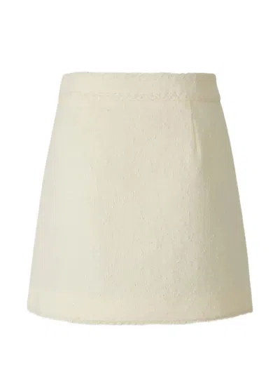 Simkhai Bouclé Skirt In White