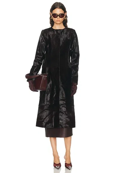 Simkhai Bowie Collarless Coat In Black