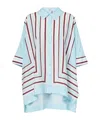 Simkhai Bowman Printed Oversized Shirt In Blue