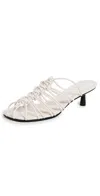 Simkhai Braided Leather Mules In Alabaster