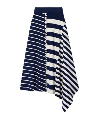 Simkhai Braylon Asymmetrical Skirt In Blue