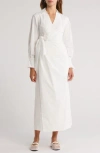 Simkhai Briar Wrap Midi Dress In White