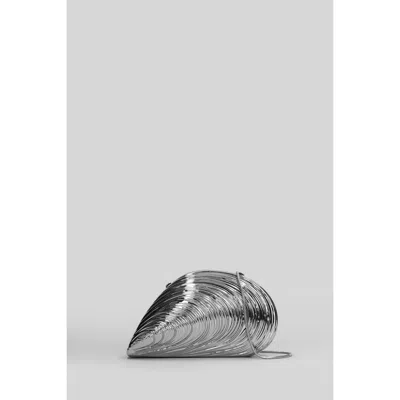 Simkhai Bridget Clutch In Silver Brass