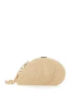 Simkhai Raffia Bridget Oyster Shell Clutch Bag In Neutral