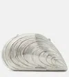 Simkhai Bridget Shell Clutch In Silv Er