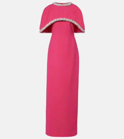Simkhai Briella Embellished Crêpe Gown In Pink