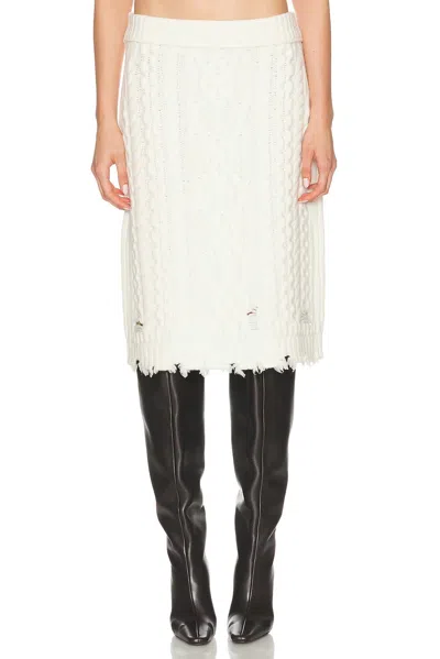 Simkhai Brioni Knit Skirt In Ivory In Neutral