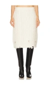 Simkhai Brioni Skirt In White