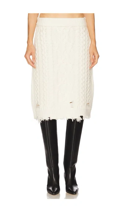 Simkhai Brioni Skirt In White