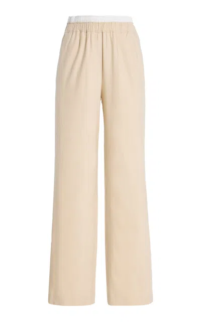 Simkhai Bristol Linen Pants In Brown