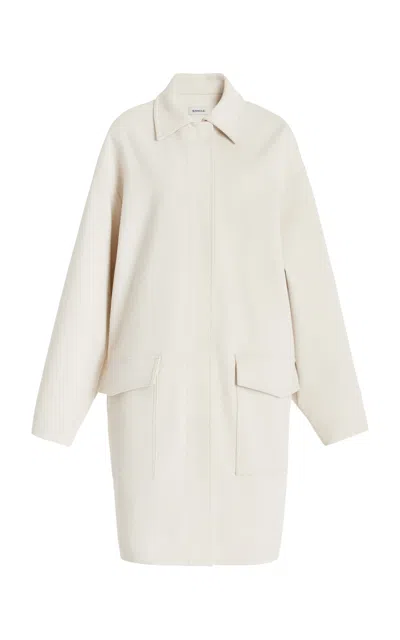 Simkhai Brixton Inside Out Suiting Jacket In Off-white