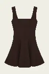 Simkhai Bronte Mini Dress In Chocolate In Brown
