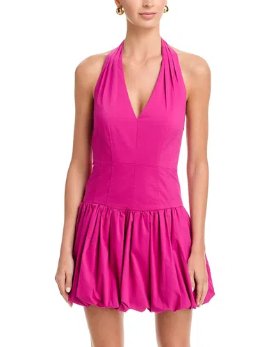 Simkhai Brooke Cotton Halter Mini Dress In Multi