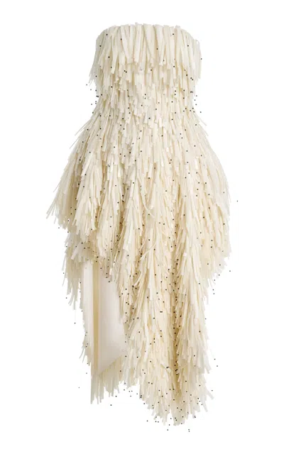 Simkhai Brooklyn Bustier Midi Dress In Neutral