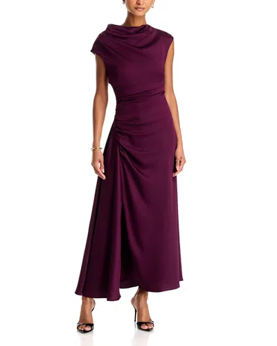 Simkhai Burke Sleeveless Draped Maxi Dress In Purple