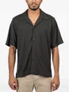 Simkhai Buttoned Short-sleeve Shirt In Gray