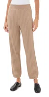 Simkhai Cable-knit Joggers In Heather Teak
