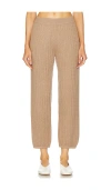 Simkhai Cable-knit Joggers In Tan
