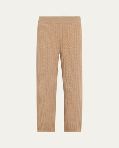 Simkhai Cable-knit Joggers In Heather Teak