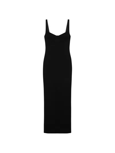 Simkhai Cabot Sculpted Maxi Dress In Black