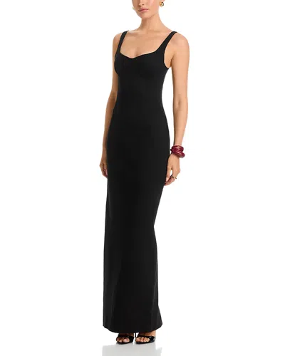 Simkhai Cabot Sculpted Maxi Dress In Black