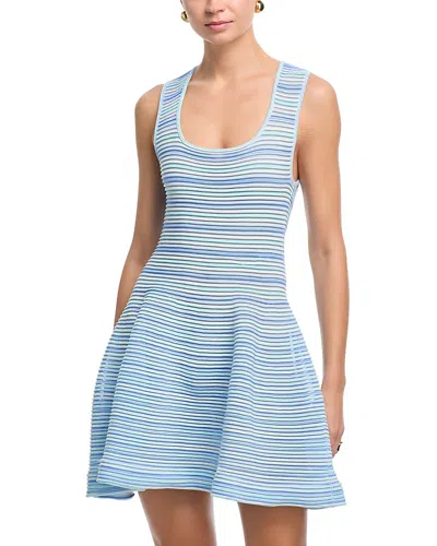 Simkhai Cally Knit Mini Dress In Blue