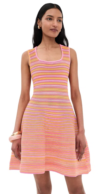 Simkhai Cally Mini Dress Citrus Multi In Pink