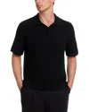 Simkhai Calum Striped Polo In Black
