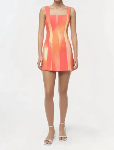 Simkhai Calyx Mini Dress In Golden Hour Sunset In Multi