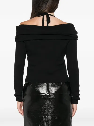 Simkhai Cambria Off-shoulder Sweater In Black