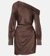 Simkhai Cameron Draped One-shoulder Minidress