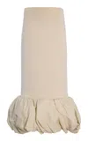 Simkhai Camille Linen-blend Bubble Midi Skirt In Neutral