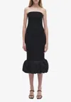 Simkhai Camille Linen Midi Skirt In Black
