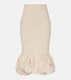 Simkhai Camille Ruffled Linen-blend Midi Skirt