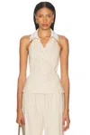 Simkhai Campbell Halter Shirt