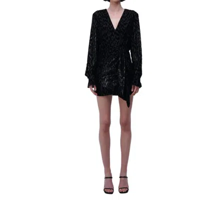 Simkhai Camryn V-neck Wrap Dress In Black