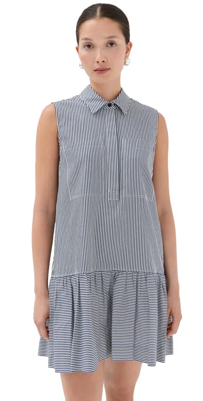 Simkhai Candace Mini Dress Midnight Stripe