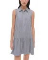 Simkhai Candace Sleeveless Shift Dress In Midnight Stripe