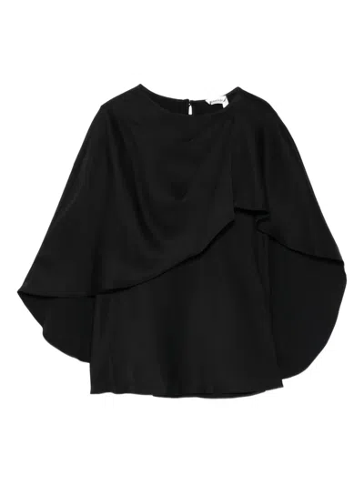 Simkhai Cape-detail Top In Black