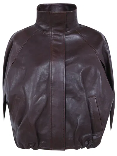 Simkhai Cape Jacket "jada" In Brown