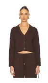 Simkhai Cardigan In Chocolate