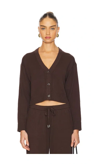 Simkhai Cardigan In Chocolate