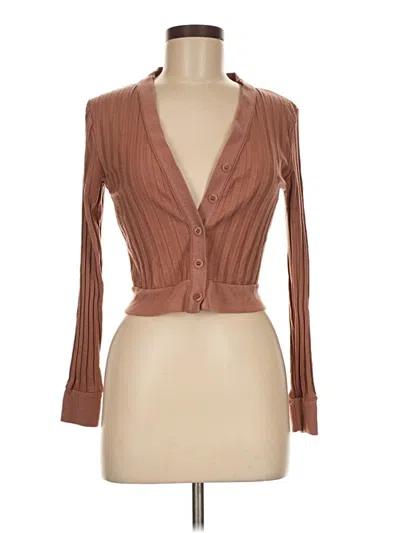 Pre-owned Simkhai Cardigan Sweater In Brown