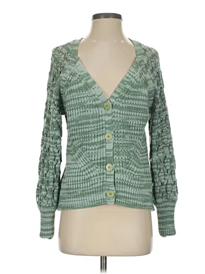 Pre-owned Simkhai Cardigan Sweater In Green