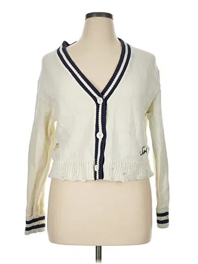 Pre-owned Simkhai Cardigan Sweater In Ivory