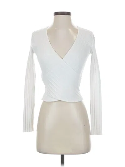 Pre-owned Simkhai Cardigan Sweater In White