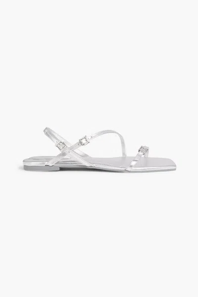 Simkhai Carey Metallic Strappy Flat Sandal In Multi