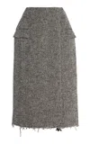 Simkhai Carla Midi Skirt In Grey