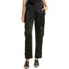 Simkhai Carolina Structured Sateen Utility Pants In Black